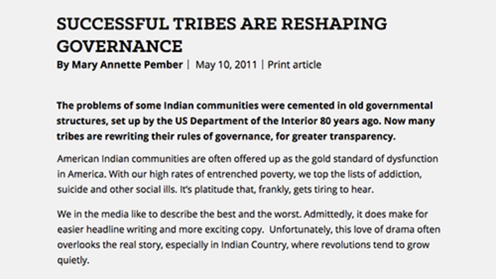 Successful Tribes Are Reshaping Governance Successful Tribes Are Reshaping Governance