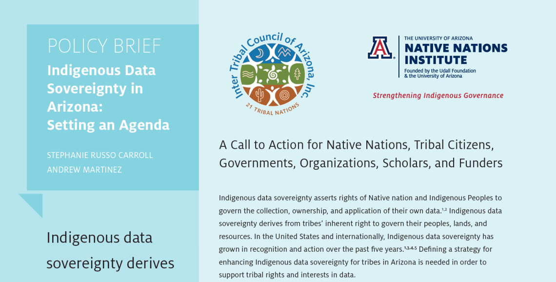 Policy Brief: Indigenous Data Sovereignty in Arizona: Setting an Agenda
