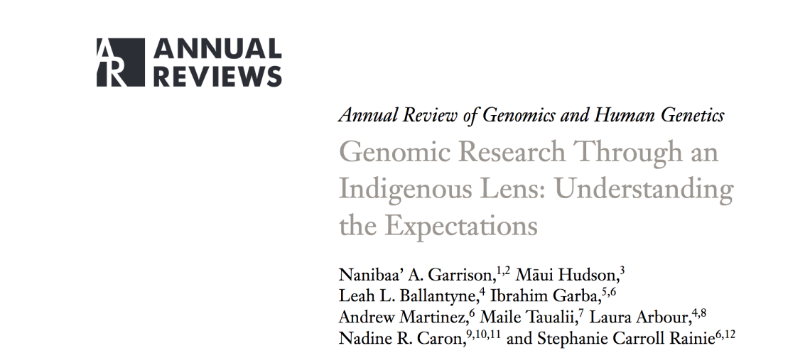 Genomic Research Through an Indigenous Lens: Understanding the Expectations