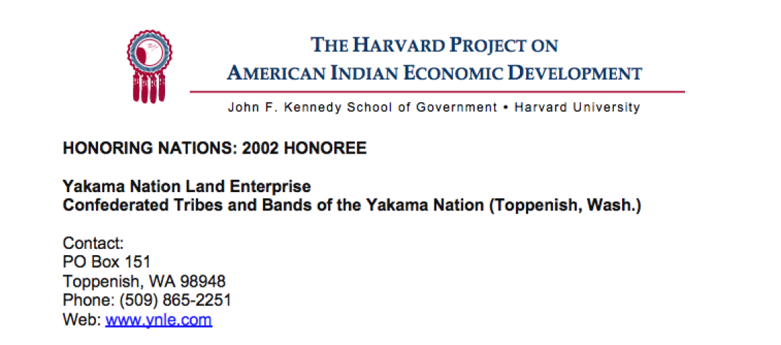 Yakama Nation Land Enterprise