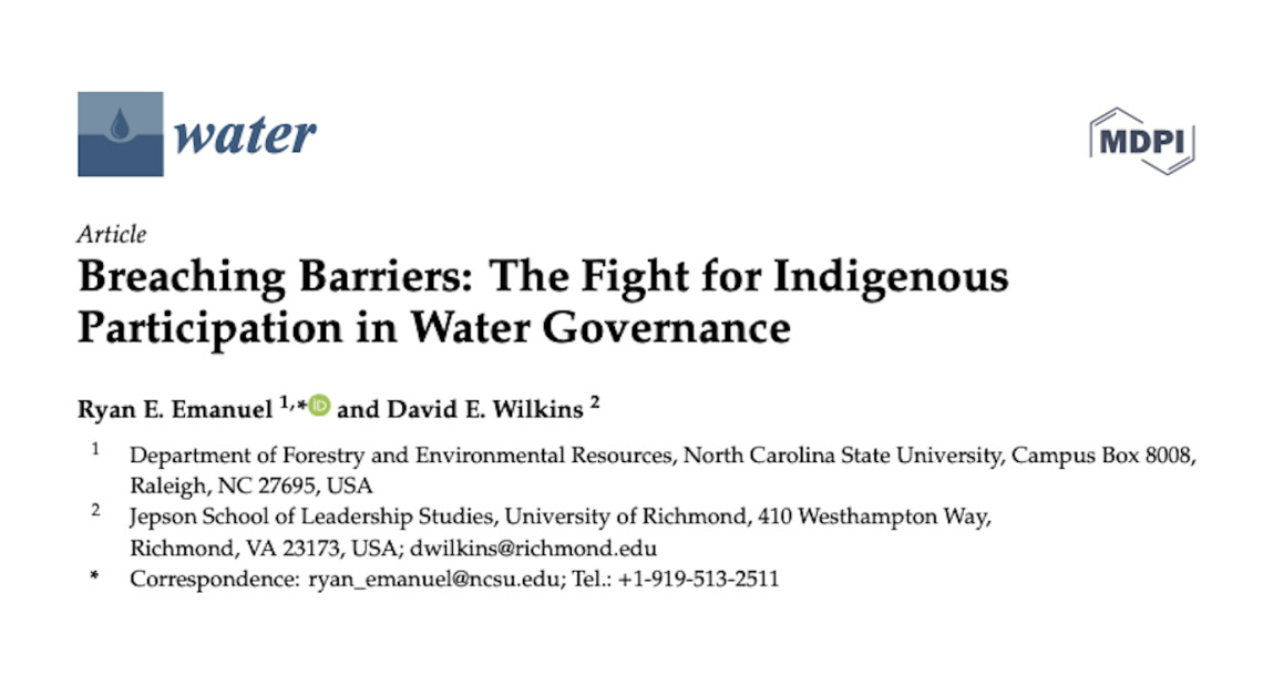 Breaching Barriers: The Fight for Indigenous Participation in Water Governance