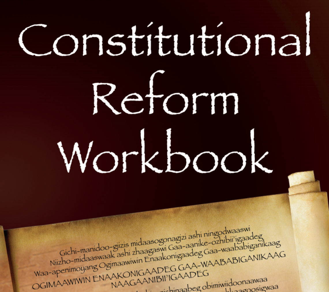 White Earth Nation Constitutional Reform Workbook