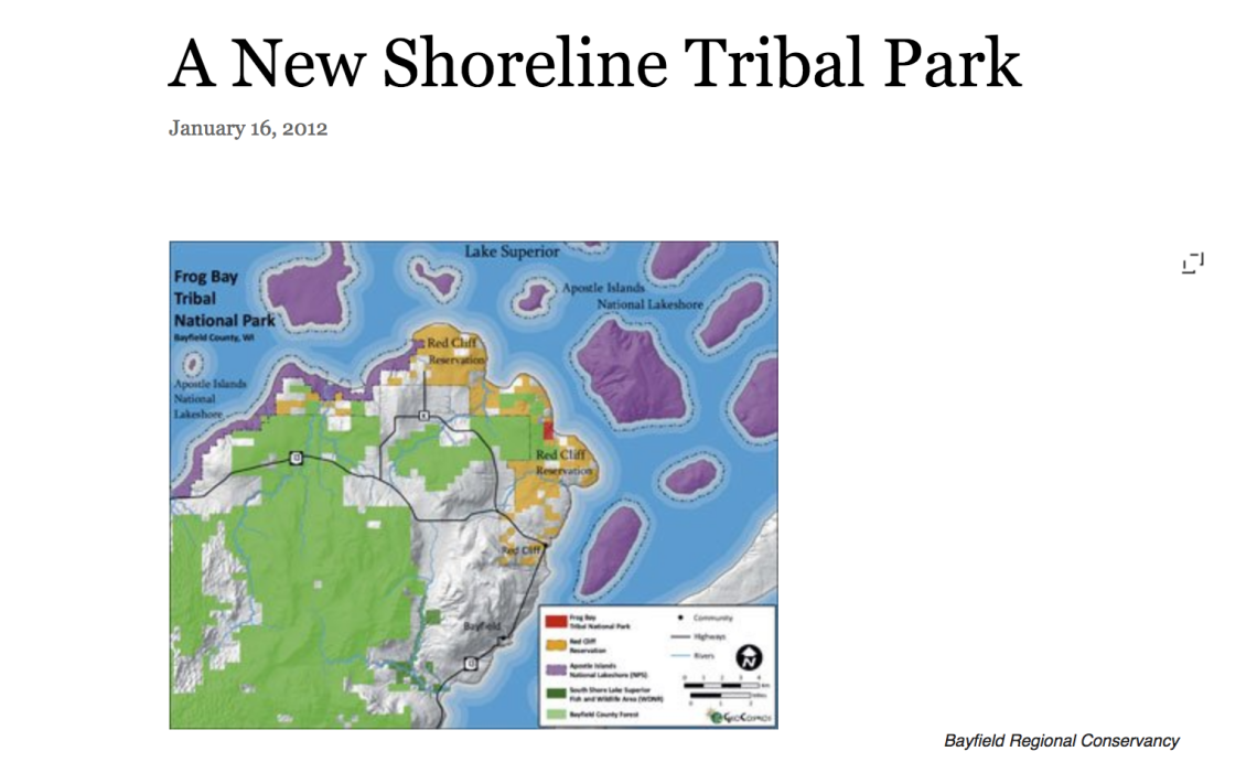 A New Shoreline Tribal Park 