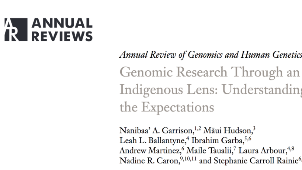 Genomic Research Through an Indigenous Lens: Understanding the Expectations