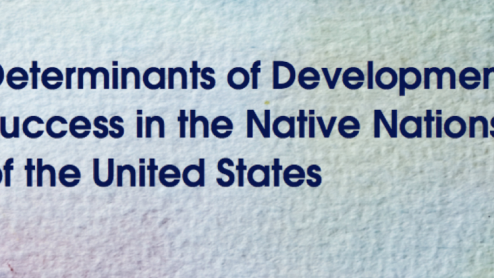 Determinants of Development Success in the Native Nations of the United States (English)