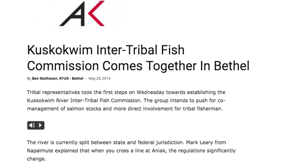Kuskokwim Inter-Tribal Fish Commission Comes Together In Bethel Kuskokwim Inter-Tribal Fish Commission Comes Together In Bethel