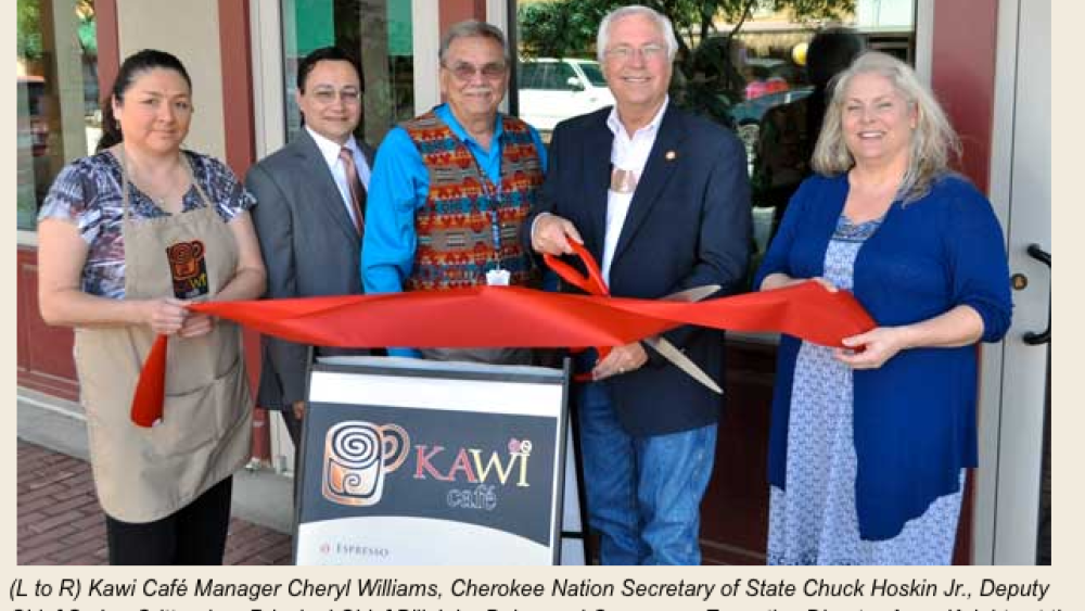 Kawi Cafe Ribbon Cutting Ceremony May 2014 Cherokee Nation of Oklahoma, Kawi Cafe Ribbon Cutting Ceremony May 2014