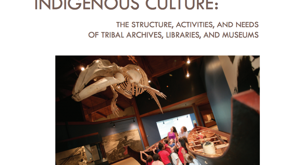 Sustaining Indigneous Culture: The Structure, Activities, and Needs of Tribal Archives, Libraries, and Museums