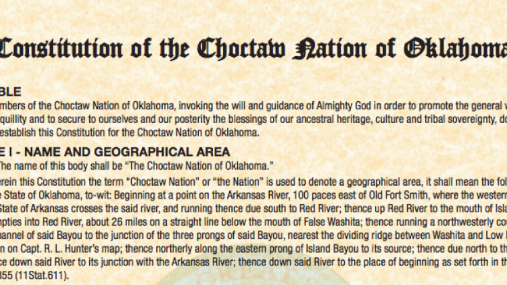 Choctaw Nation of Oklahoma: Judiciary Functions/Dispute Resolution Excerpt Choctaw Nation of Oklahoma: Judiciary Functions/Dispute Resolution Excerpt