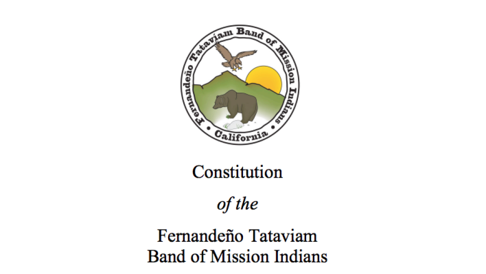 Fernandeño Tataviam Band of Mission Indians: Citizenship Excerpt Fernandeño Tataviam Band of Mission Indians: Citizenship Excerpt
