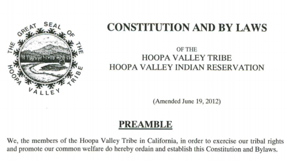 Hoopa Valley Tribe: Recall, Removal, & Vacancies Excerpt