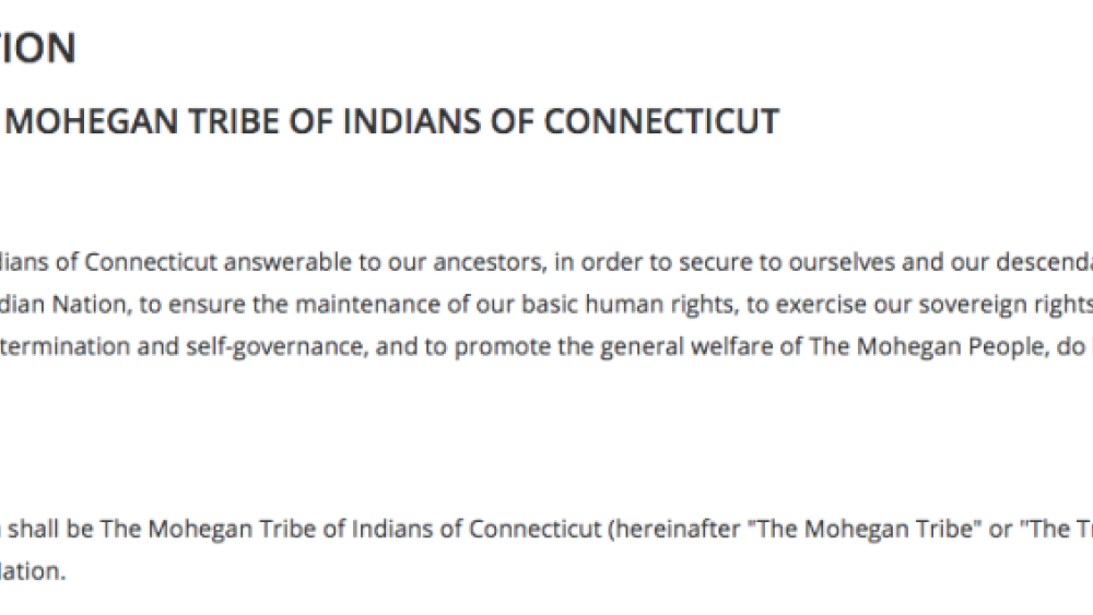 Mohegan Tribe