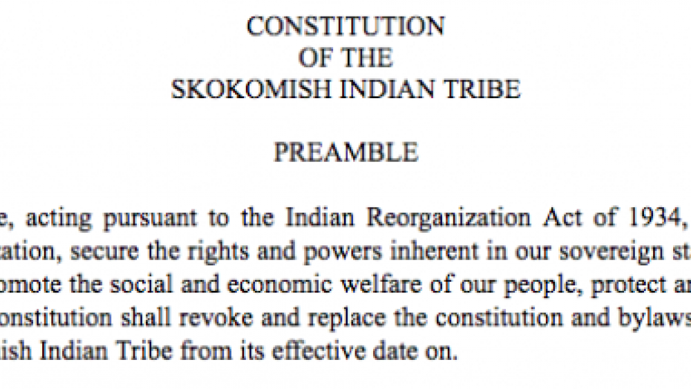 Skokomish Indian Tribe: Terms of Office Excerpt