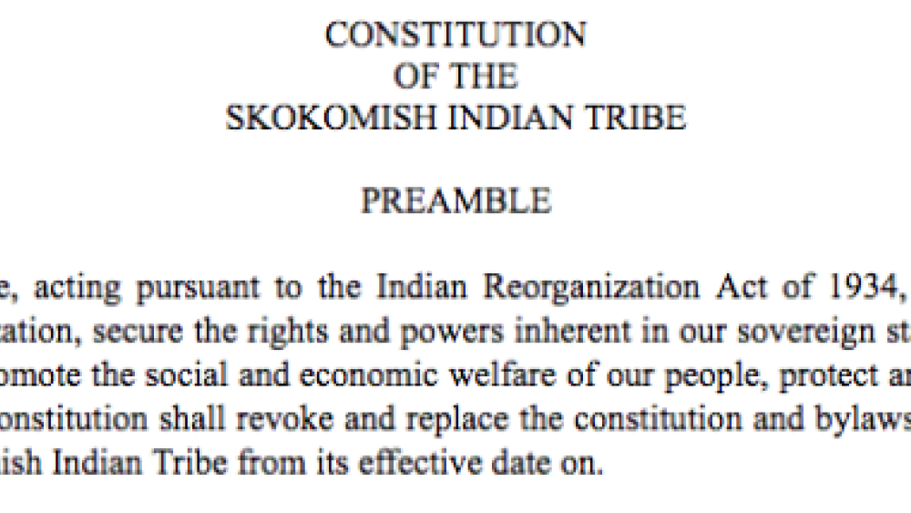 Skokomish Indian Tribe: Terms of Office Excerpt