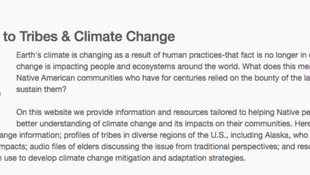 Mescalero Apache Tribe: Innovative approaches to climate change adaptation Mescalero Apache Tribe: Innovative approaches to climate change adaptation