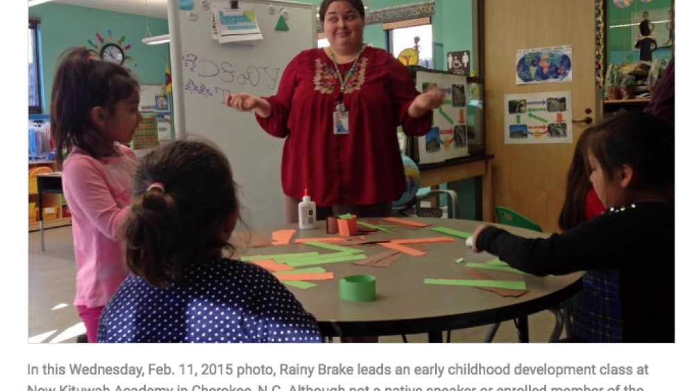 Hopes of preserving Cherokee language rest with children Hopes of preserving Cherokee language rest with children