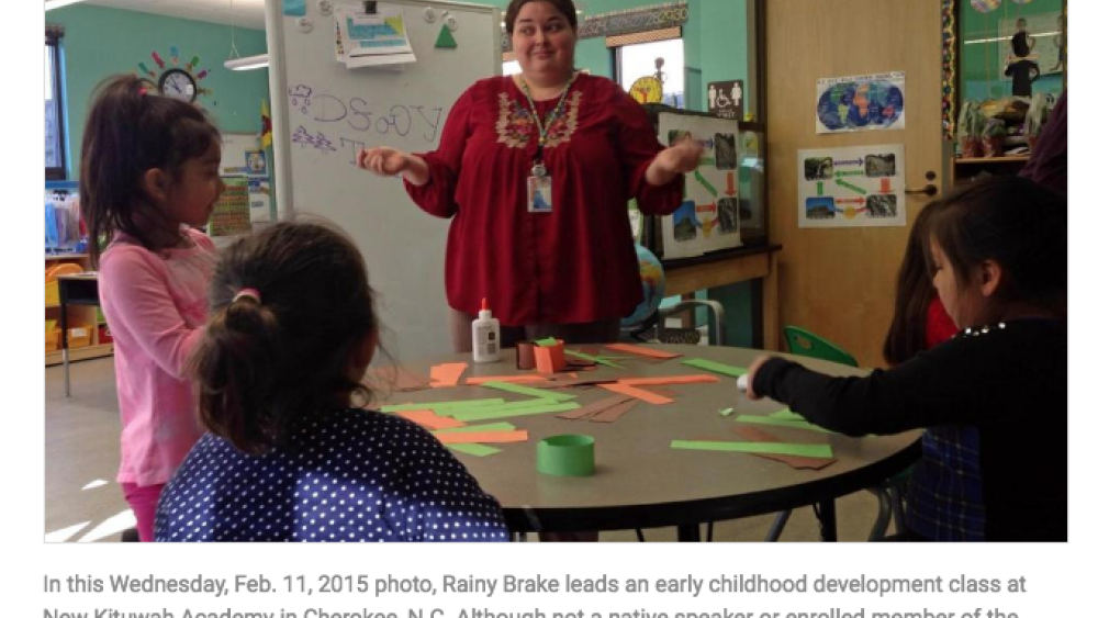 Hopes of preserving Cherokee language rest with children