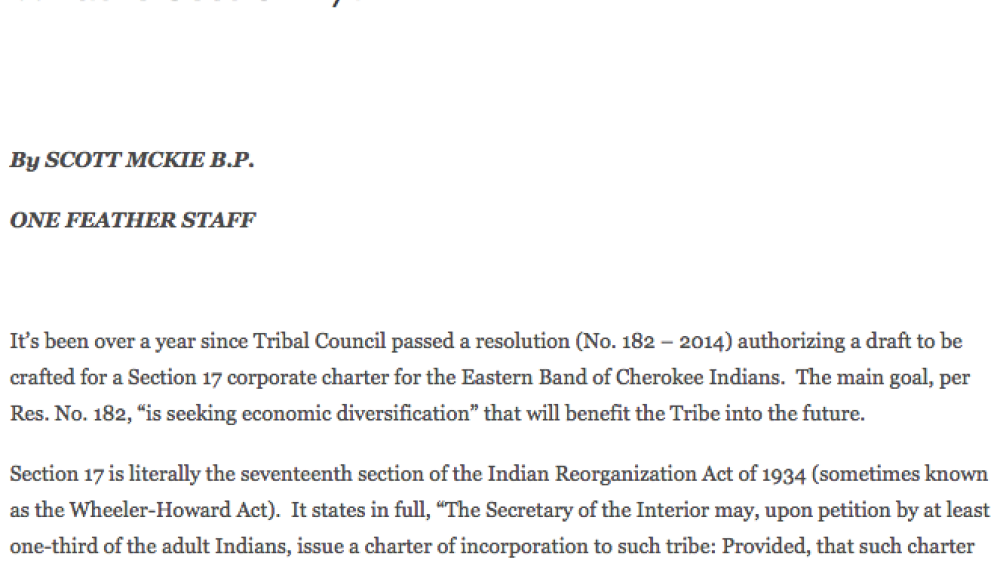 What is Section 17? What is Section 17?