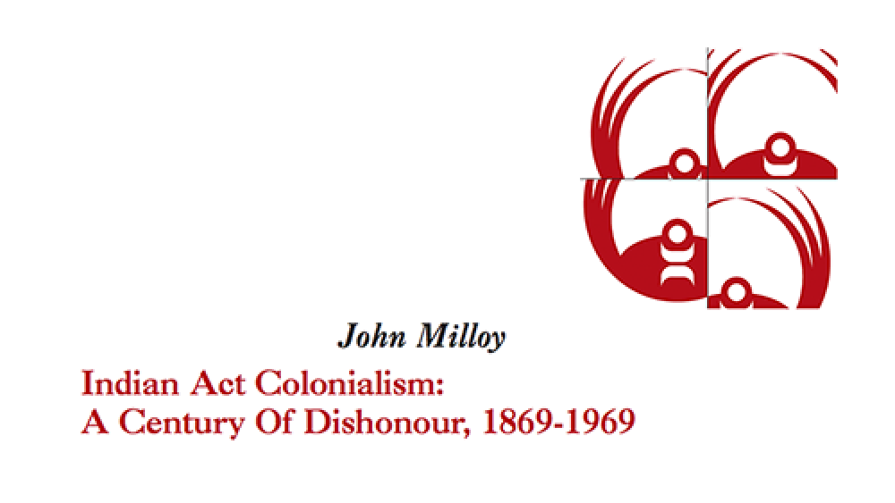 Indian Act Colonialism: A Century Of Dishonour, 1869-1969 Indian Act Colonialism: A Century Of Dishonour, 1869-1969